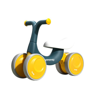 Orange Plastic Baby Walker Balance Car con pattinaggio a rulli silenzioso e design verde