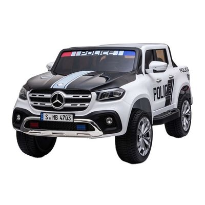 Automobile di polizia con licenza 12V bambini auto di ricarica con controllo remoto 2.4G Automobile vera due posti