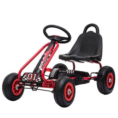 Ride On Toy Sedile regolabile Freno a mano Pedale a 4 ruote Go-Karts per divertimento dei bambini