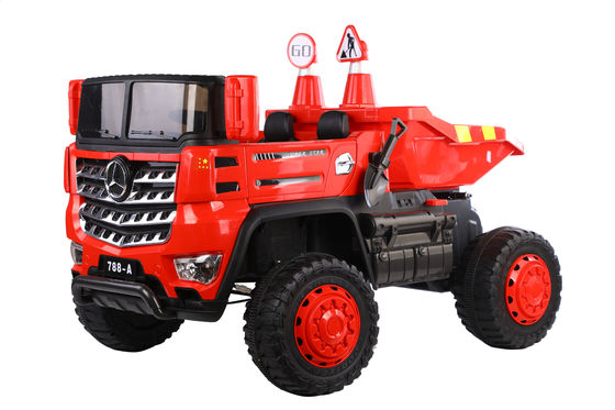 2 posti giocattolo elettrico guida sul camion di costruzione auto per bambini età 2-12 anni