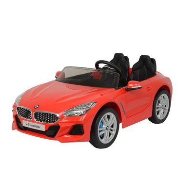Carro elettrico a due posti rosso per bambini con funzione musicale e telecomando