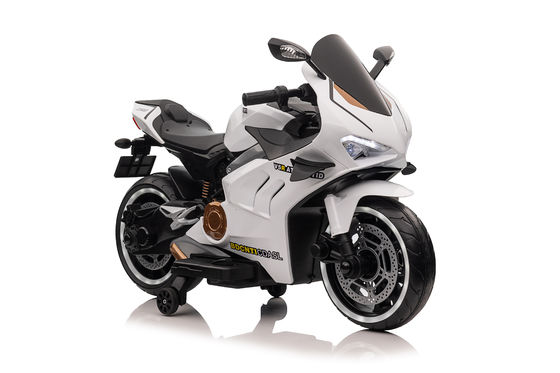 Motocicletta per bambini a batteria 12V a guida con giocattolo elettrico e lettore musicale