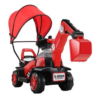 Bambini Trattore elettrico Ride On Car Per con batterie Azionato scavatori elettrici Auto