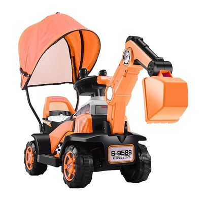 Bambini Trattore elettrico Ride On Car Per con batterie Azionato scavatori elettrici Auto