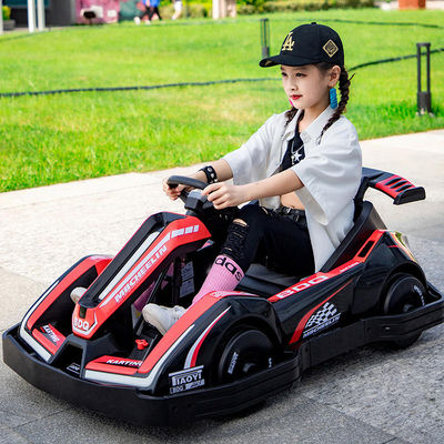 G.W. N.W. 19kg/16kgs Kids Outdoor Electric Go Kart Car 12V Battery Power e 4 Ruote