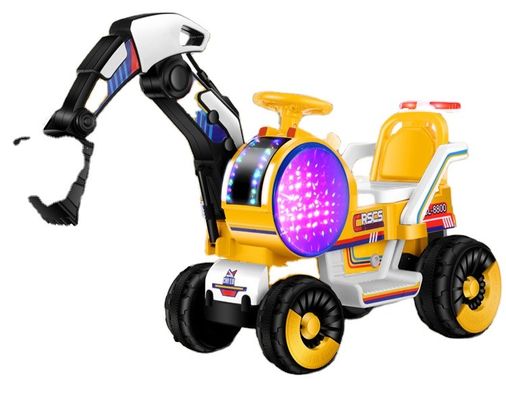Giocattoli elettrici per bambini Escavatori di sabbia a batteria Ingegneria Guida in auto in plastica PP