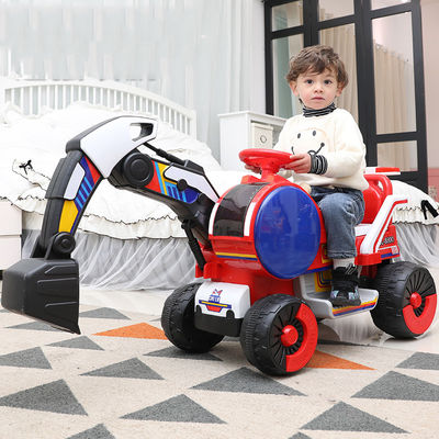 Giocattoli elettrici per bambini Escavatori di sabbia a batteria Ingegneria Guida in auto in plastica PP