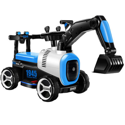 Bambini di plastica giocattoli elettrici scivolo escavatore guida su mini camion da costruzione per bambini