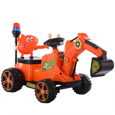 PP Tipo di plastica Escavatori per bambini Ingegneria elettrica Guida in auto per bambini piccoli