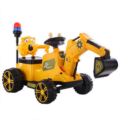 PP Tipo di plastica Escavatori per bambini Ingegneria elettrica Guida in auto per bambini piccoli
