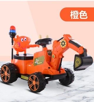 PP Tipo di plastica Escavatori per bambini Ingegneria elettrica Guida in auto per bambini piccoli
