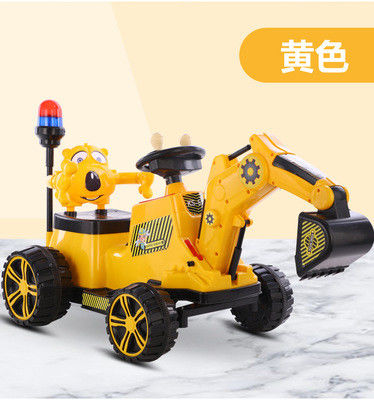 PP Tipo di plastica Escavatori per bambini Ingegneria elettrica Guida in auto per bambini piccoli
