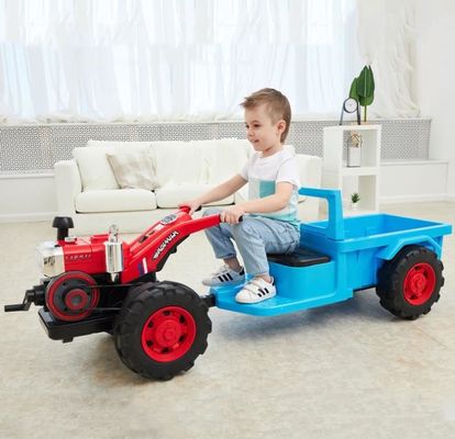 2022 12v Electric Kids Ride On Car con batteria di plastica del trattore giocattolo incluso