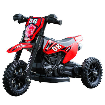 Bambini di plastica su moto elettrica con musica Rosso Blu Bianco per bambini