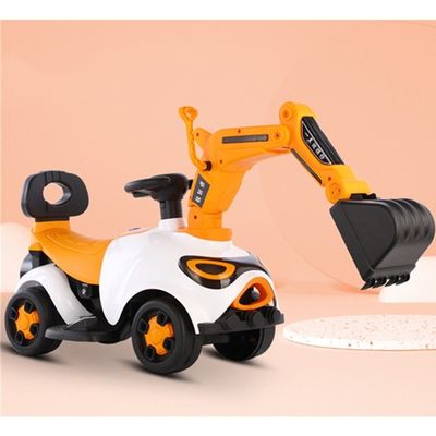 Escavatore elettrico in plastica per bambini Auto all'aperto con batteria Motore auto giocattolo 6V380 * 1