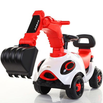 Escavatore elettrico in plastica per bambini Auto all'aperto con batteria Motore auto giocattolo 6V380 * 1