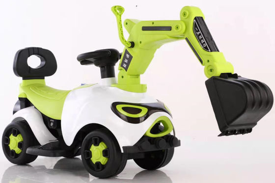 Escavatore elettrico in plastica per bambini Auto all'aperto con batteria Motore auto giocattolo 6V380 * 1