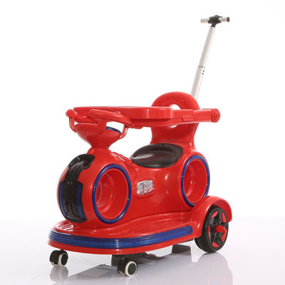Carro elettrico per bambini con maniglia di spinta e luci colorate