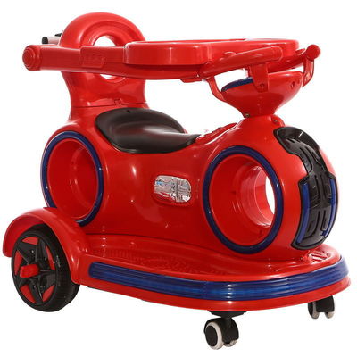 Carro elettrico per bambini con maniglia di spinta e luci colorate