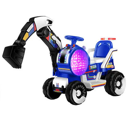 2023 Giocattoli elettrici per bambini Escavatori Ingegneria Guida in auto per bambini Plastico giallo