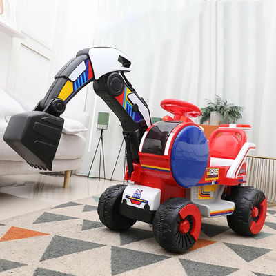 2023 Giocattoli elettrici per bambini Escavatori Ingegneria Guida in auto per bambini Plastico giallo