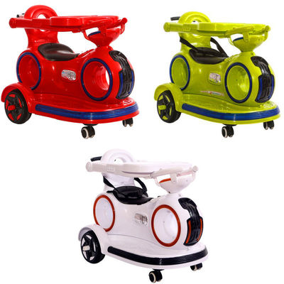 Carro elettrico per bambini con maniglia di spinta e luci colorate