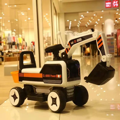 Escavatore elettrico a batteria 6V in PP per bambini di età compresa tra i 3 e i 7 anni GW/NW 6.4KG/5.8KG