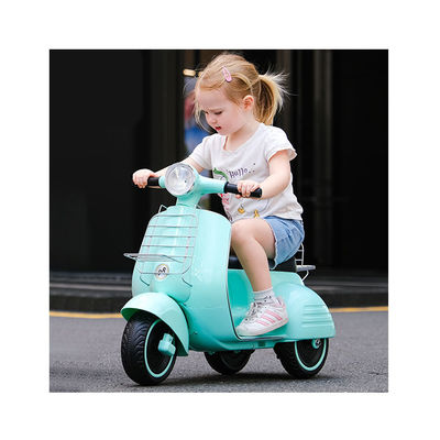 Ride On Toy Electric Kids Motorcycle con luce in rosso giallo scuro blu rosa o verde