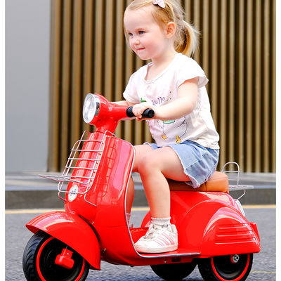 Ride On Toy Electric Kids Motorcycle con luce in rosso giallo scuro blu rosa o verde