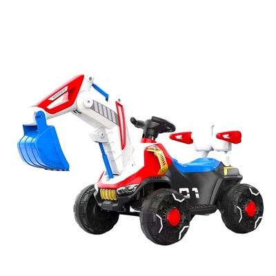 Faretti a LED e musica dinamica in auto per bambini in arancione