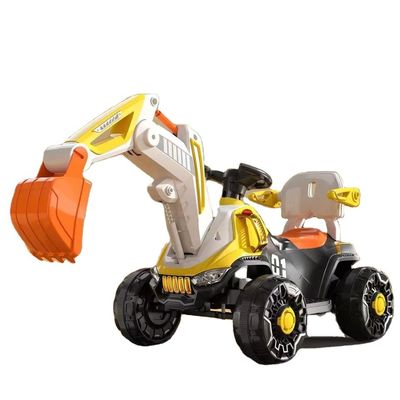 Faretti a LED e musica dinamica 6v guida elettrica su camion da costruzione auto per bambini