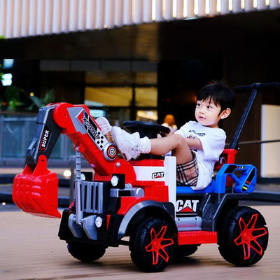G.W. N.W. 15KG/12KG LED Faretti colorati 6v camion di costruzione completamente elettrico per bambini