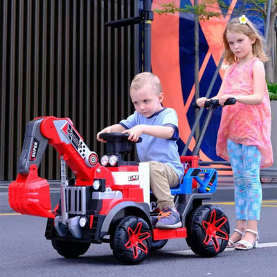 G.W. N.W. 15KG/12KG LED Faretti colorati 6v camion di costruzione completamente elettrico per bambini