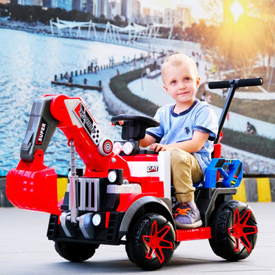 G.W. N.W. 15KG/12KG LED Faretti colorati 6v camion di costruzione completamente elettrico per bambini