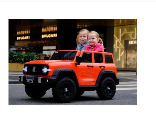 12 Volt due posti auto elettrica buggy per bambini miglior veicolo elettrico grigio PP plastica