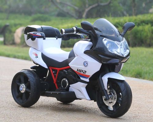 Bambini in plastica a batteria elettrica a tre ruote in moto per bambini dai 3 agli 8 anni