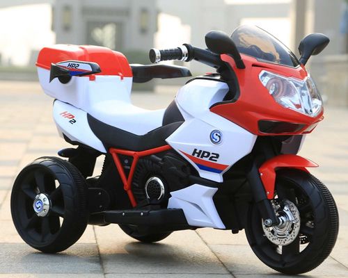 Bambini in plastica a batteria elettrica a tre ruote in moto per bambini dai 3 agli 8 anni