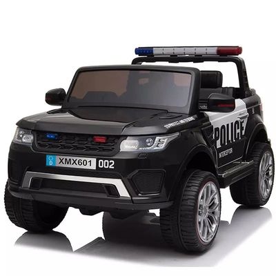 Black Ride On Baby Electric Police SUV Car con telecomando giocattolo per bambini grandi