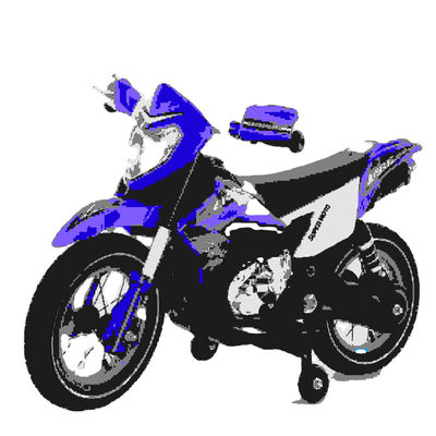 Ragazzi 6V Ride On Car Motorbike Motocicletta elettrica con PP Plastic Tipo Arancio