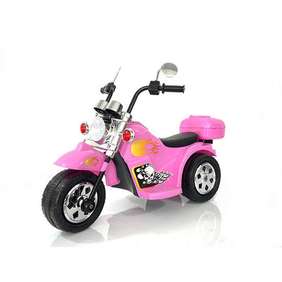 Enduro in plastica a tre ruote bambini elettrici guidare su auto con luci e velocità regolabile