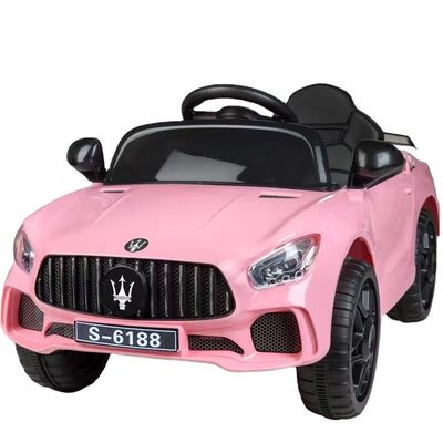 Pink Dual Drive Bambini Toy Car con telecomando 2023 Ride su 6v auto elettriche