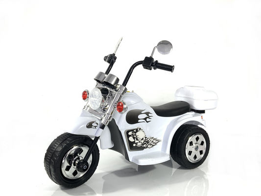 Enduro in plastica a tre ruote bambini elettrici guidare su auto con luci e velocità regolabile