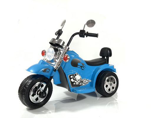 Enduro in plastica a tre ruote bambini elettrici guidare su auto con luci e velocità regolabile