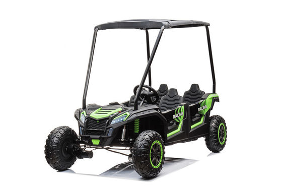 24v batteria 4x4 UTV in plastica quattro posti auto elettrica per bambini con carport 4 ruote