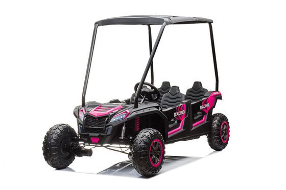 24v batteria 4x4 UTV in plastica quattro posti auto elettrica per bambini con carport 4 ruote