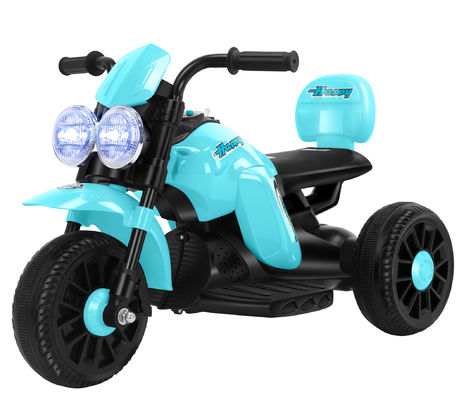 Triciclo elettrico per bambini con luci musicali e pedali età 5-7 divertimento multifunzione