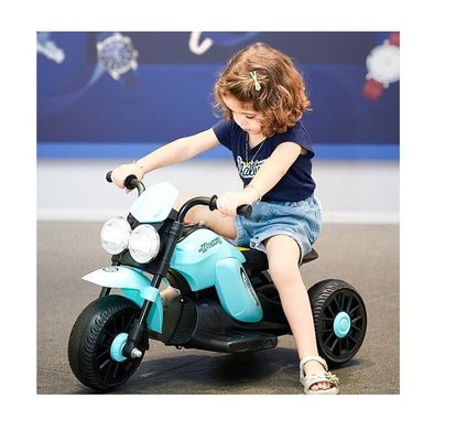 Triciclo elettrico per bambini con luci musicali e pedali età 5-7 divertimento multifunzione