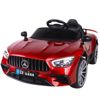 12V a batteria Bianco ruote elettriche Carro giocattolo con telecomando e un'unica chiave di avvio