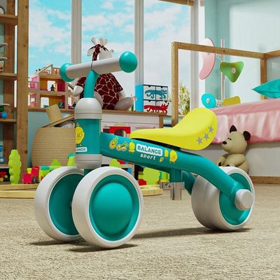 2023 Plastico 2 in 1 Balance Bike Ride On Car With 4 Wheels per Scooter per bambini piccoli