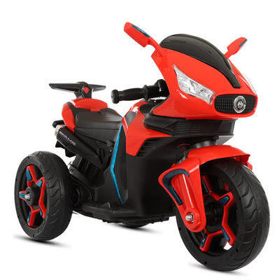 Educazione elementare Guida in auto per bambini Bianco/rosso/azzurro Mini moto elettrica a tre ruote